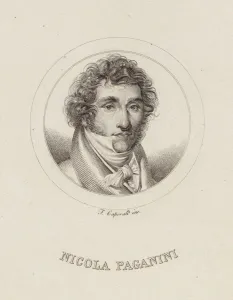 Paganini Prints: Portrait of Niccolo Paganini (1782-1840), 1840. Creator: Caporali, Filippo (1794-1848)