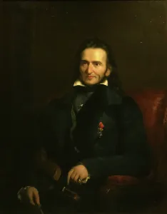 Portrait of Niccolo Paganini (1782-1840), 1834. Creator: Patten, George (1801-1865)