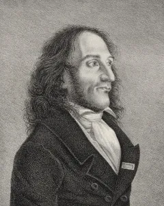 Paganini Prints: Portrait of Niccolo Paganini (1782-1840), c. 1830. Creator: Anonymous