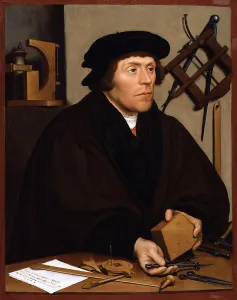 Geometry Prints: Portrait of Nicholas Kratzer, 1528. Creator: Holbein, Hans, the Younger (1497-1543)