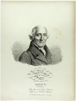 Pharmacist Prints: Portrait of Nicolas Deyeux, 1822. Creator: Julien Leopold Boilly