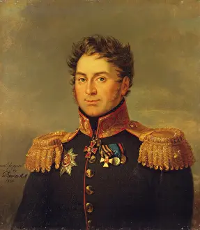 Olsufyev Prints: Portrait of Nikolai D. Olsufyev (1779-1817) (3rd), 1826. Creator: George Dawe