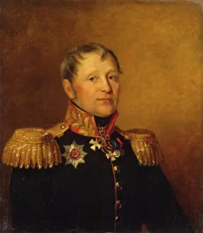 Nikolay Prints: Portrait of Nikolai F. Yemelyanov (1768-1829), 1823. Creator: Workshop of George Dawe