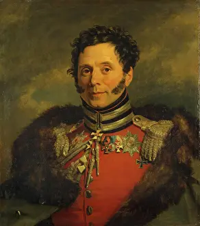 Braid Prints: Portrait of Nikolai I. Depreradovich (1767-1843), 1822. Creator: George Dawe