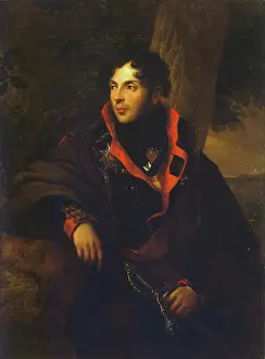 Commander Prints: Portrait of Nikolai M. Kamensky, 1850. Creator: Friedrich Georg Weitsch