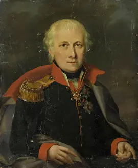 White Hair Prints: Portrait of Nikolai Mordvinov (?), 1825. Creator: Unknown
