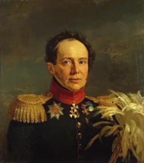 Nikolai Prints: Portrait of Nikolai S. Sulima (1777-1840), 1822. Creator: Workshop of George Dawe