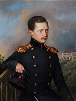 Portrait of Nikolai Semyonovich Korsakov (1819-1889), ca. 1849. Artist: Anonymous