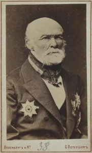 Photo Studio Wesenberg Gallery: Portrait of Nikolay Ivanovich Pirogov (1810-1881). Artist: Photo studio Wesenberg