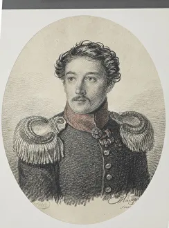 Portrait of Nikolay Vasilyevich Khvostov (1793-1837), 1822. Creator: Hampeln, Carl