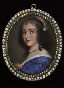 Portrait of Ninon de Lenclos (1620-1705), Early 18th cen. Creator: Anonymous Portrait of Ninon de Lenclos (1620-1705), Early 18th cen. Creator: Anonymous