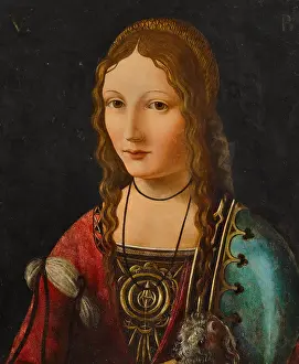 Womans Portrait Prints: Portrait of a noblewoman. Creator: Boltraffio, Giovanni Antonio (1467-1516)