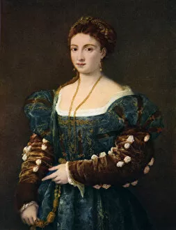 Hans Tietze Collection: Portrait of a Noblewoman, or La Bella, c1536, (1937). Artist: Titian