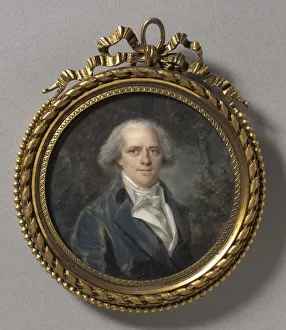 Portrait Miniature Prints: Portrait of Noel-Francois Charles Caille des Fontaines, 1795