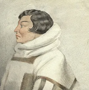 Portrait of a northerner, 2nd half of 19th century. Creator: Mikhail Znamensky