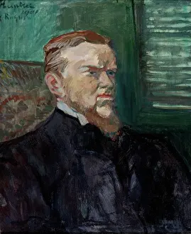 De 1864 1901 Prints: Portrait of Octave Raquin, 1901. Creator: Toulouse-Lautrec, Henri, de (1864-1901)