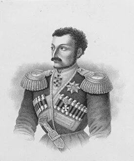 Portrait of of the major general Nikolay Sleptsov (1815?1851), 1877. Artist: Anonymous