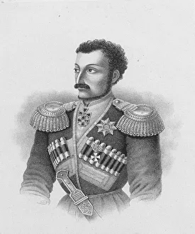 Guerrilla Prints: Portrait of of the major general Nikolay Sleptsov (1815?1851), 1877. Artist: Anonymous