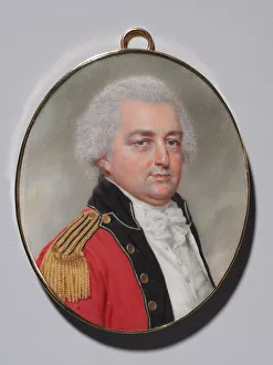 Late 18th Century Prints: Portrait of an Officer, c. 1794. Creator: John I Smart (British, 1741-1811)