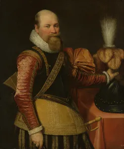 Jan Antonisz Van Ravesteyn Workshop Of Prints: Portrait of an Officer, c1610s. Creator: Jan Anthonisz van Ravesteyn