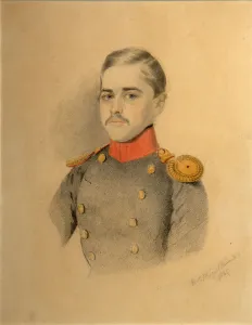 Portrait of an Officer fom the Rehbinder Family (Nikolai Rehbinder?), 1845 Portrait of an Officer fom the Rehbinder Family (Nikolai Rehbinder?), 1845