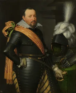 Mauritshuis Prints: Portrait of an Officer, possibly Adolf van Meetkerken (d)