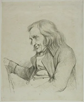Denon Dominique Vivant Baron Prints: Portrait of an Old Man, 1816. Creator: Vivant Denon