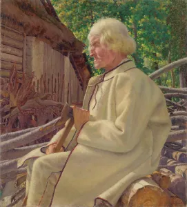 Ivan Prints: Portrait of an old man, c1920. Creator: Ivan Zabota
