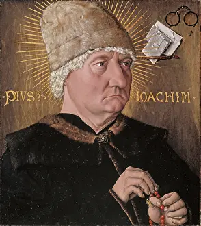 Named Prints: Portrait of an old man (Pius Joachim), 1475. Creator: Master of the Mornauer Portrait