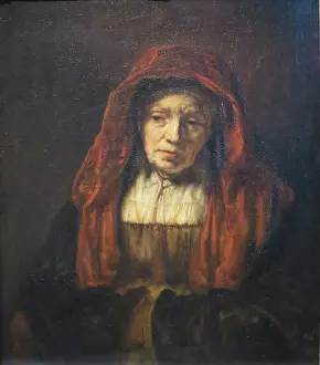 Rembrant Van Rijn Prints: Portrait of an Old Woman, 1654. Creator: Rembrandt Harmensz van Rijn