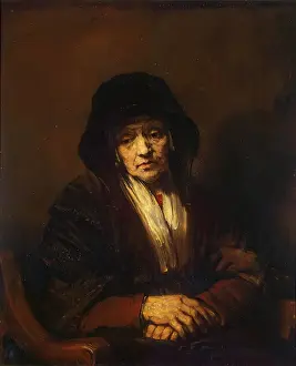 Rembrant Van Rijn Prints: Portrait of an Old Woman, 1654. Creator: Rembrandt Harmensz van Rijn