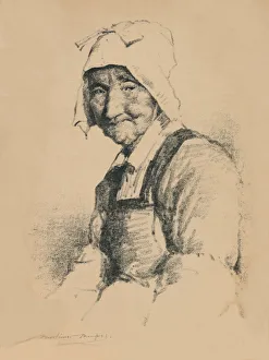 Studio Volume 3 Prints: Portrait of an old woman, c1890, (1894). Artist: Mortimer L Menpes