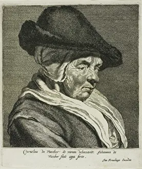 Neckscarf Prints: Portrait of an Old Woman, Visscher's Mother, n.d. Creator: Cornelis de Visscher