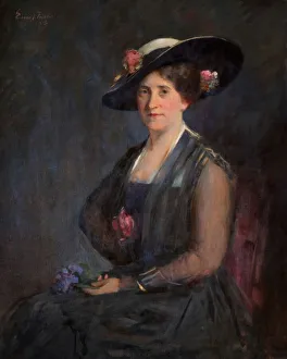 Portrait Of Olga Myers (Mrs), 1915. Creator: Emil Fuchs