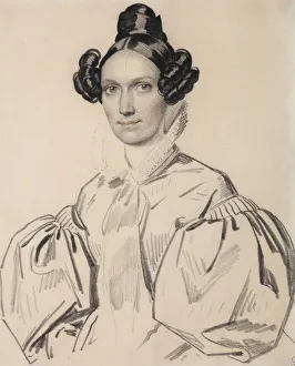 Portrait of Olga Nikolaevna Talyzina, nee Zubova (1803-1882), Early 1830s. Creator: Hampeln