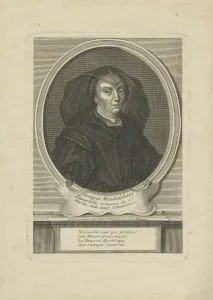 Um 1700 Prints: Portrait of Olimpia Maidalchini Pamphilj (1591-1657), um 1700. Creator: Desrochers