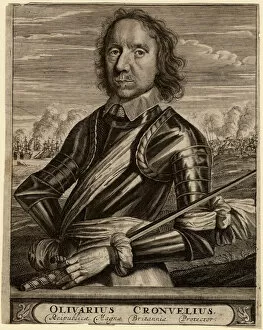 Oliver Cromwell Collection: Portrait of Oliver Cromwell, 1653. Artist: Anonymous