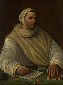 Writing Set Prints: Portrait of an Olivetan Monk. Creator: Baldassare Peruzzi