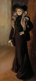Edelfelt Gallery: Portrait of the opera singer Aino Ackté(1876-1944), 1901