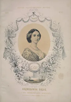 Timm Prints: Portrait of opera singer Angiolina Bosio (1830-1859)