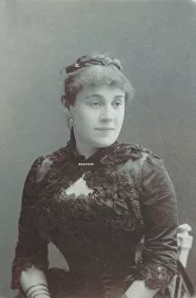 Silver Gelatin Photography Collection: Portrait of the opera singer Anna Alexandrovna Bichurina (1853-1888), 1886