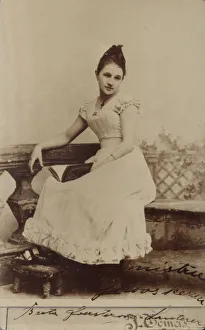 Pushkin Prints: Portrait of the opera singer Bertha Foerster-Lauterer (1869-1936) as Tatiana in opera