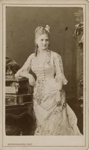 Bergamasco Prints: Portrait of the Opera singer Caroline Salla (Caroline Louise de Septavaux), c. 1880