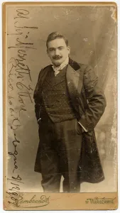 Portrait of the opera singer Enrico Caruso (1873-1921), 1900s. Creator: Photo studio Rembrandt