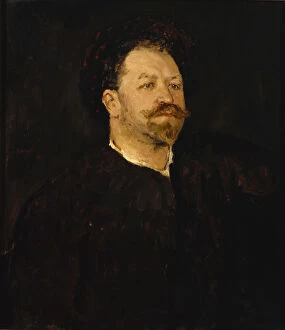 Images Dated 14th June 2013: Portrait of the opera singer Francesco Tamagno (1850-1905), 1891-1892. Artist: Serov
