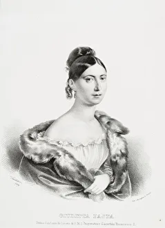 Portrait of the opera singer Giuditta Pasta (1798-1865), nee Negri, 1829