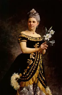 Ambroise Thomas Gallery: Portrait of the Opera singer Ida Basilier-Magelssen (1846-1928) as Philine in Opera