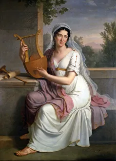 Play Music Prints: Portrait of the opera singer Isabella Angela Colbran (1785-1845), c. 1805-1810
