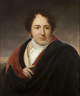 Riesener Prints: Portrait of the opera singer Luigi Lablache (1794-1858)