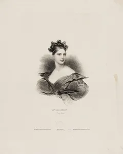Achille 1800 1857 Prints: Portrait of the opera singer Maria Malibran (1808-1836)